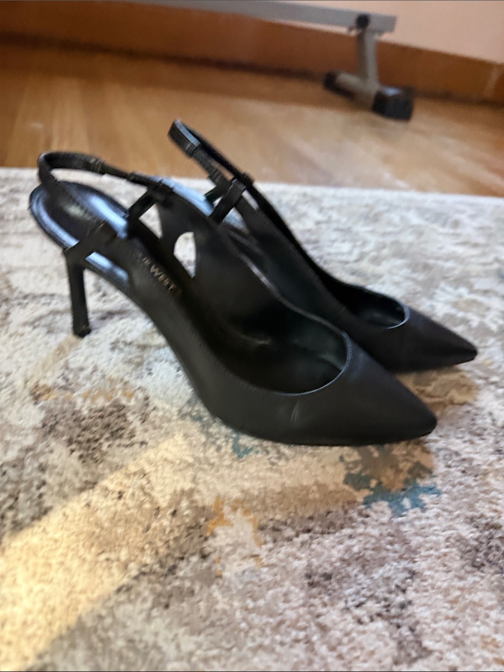 Lot of 4 Nine West Women's Heels Set - Nude, Navy, Black - Picture 9 of 10
